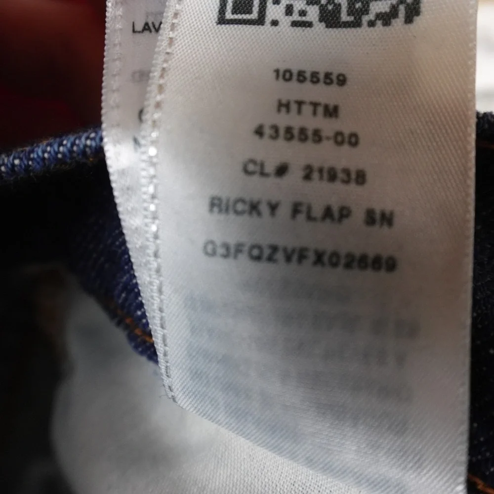 True Religion Jeans Mens 40X26 Dark Blue Denim Pants Ricky Relaxed Straight Fade